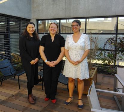 Hanan El Khadir, Carmen Chasovschi et Colombine Madelaine